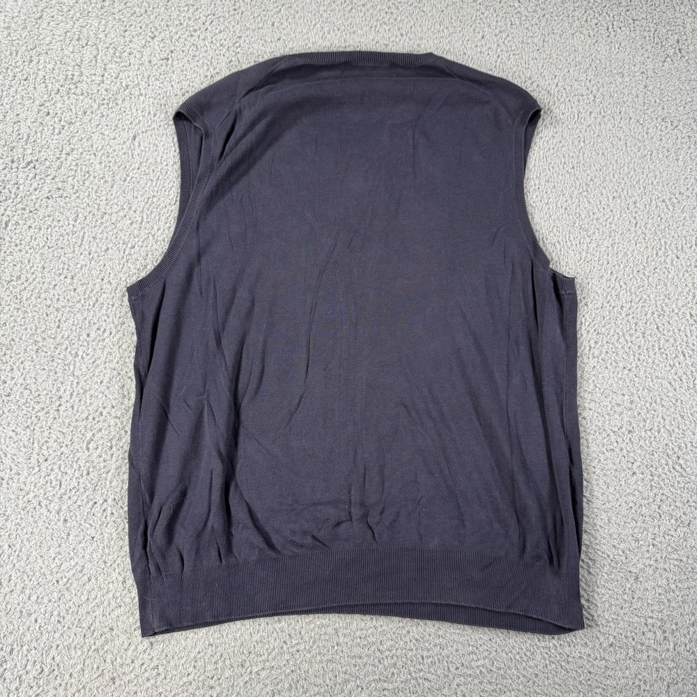 Polo Ralph Lauren Sweater Vest Mens XL Tall Navy Blue V Neck Sleeveless Pullover